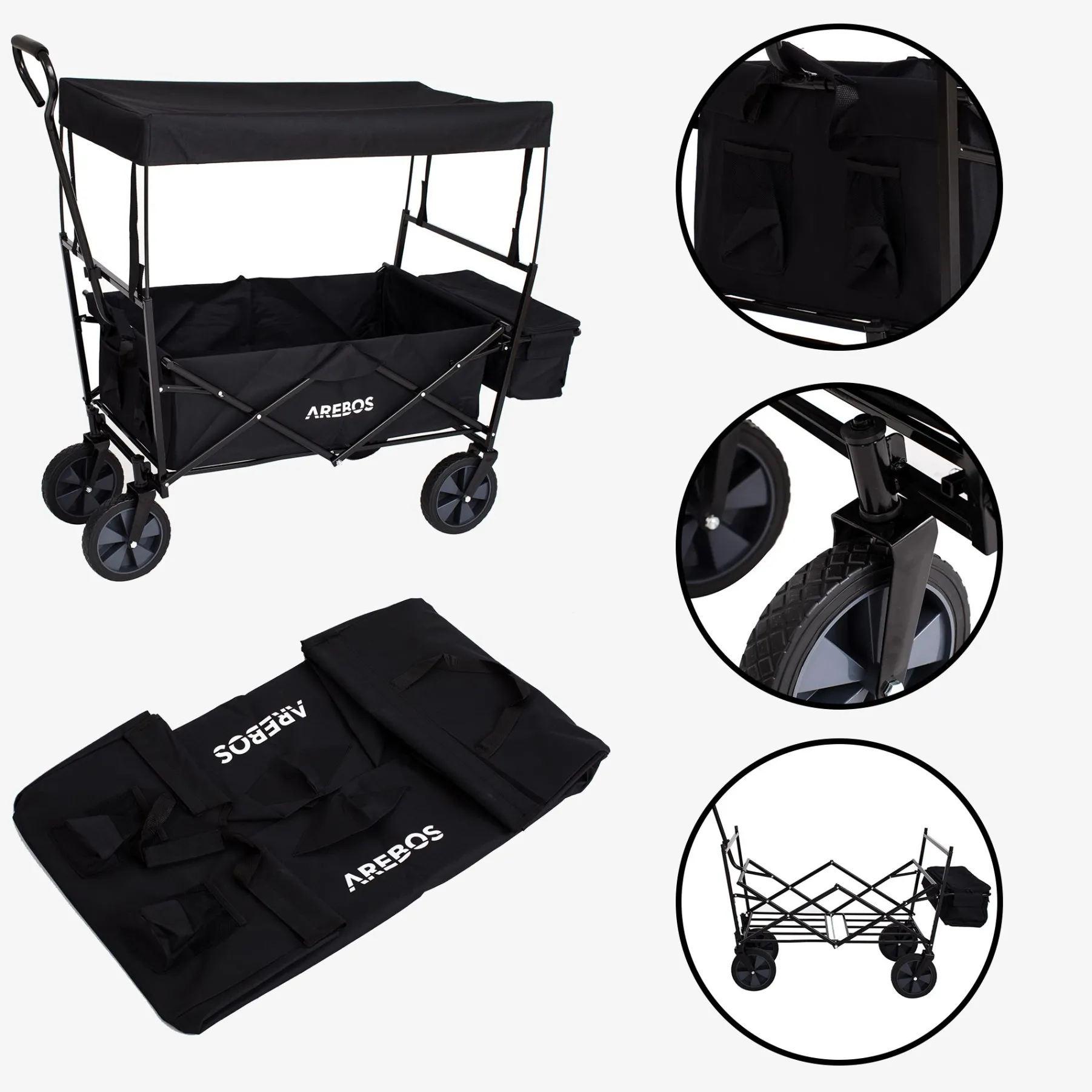 Bollerwagen mit Dach ECO