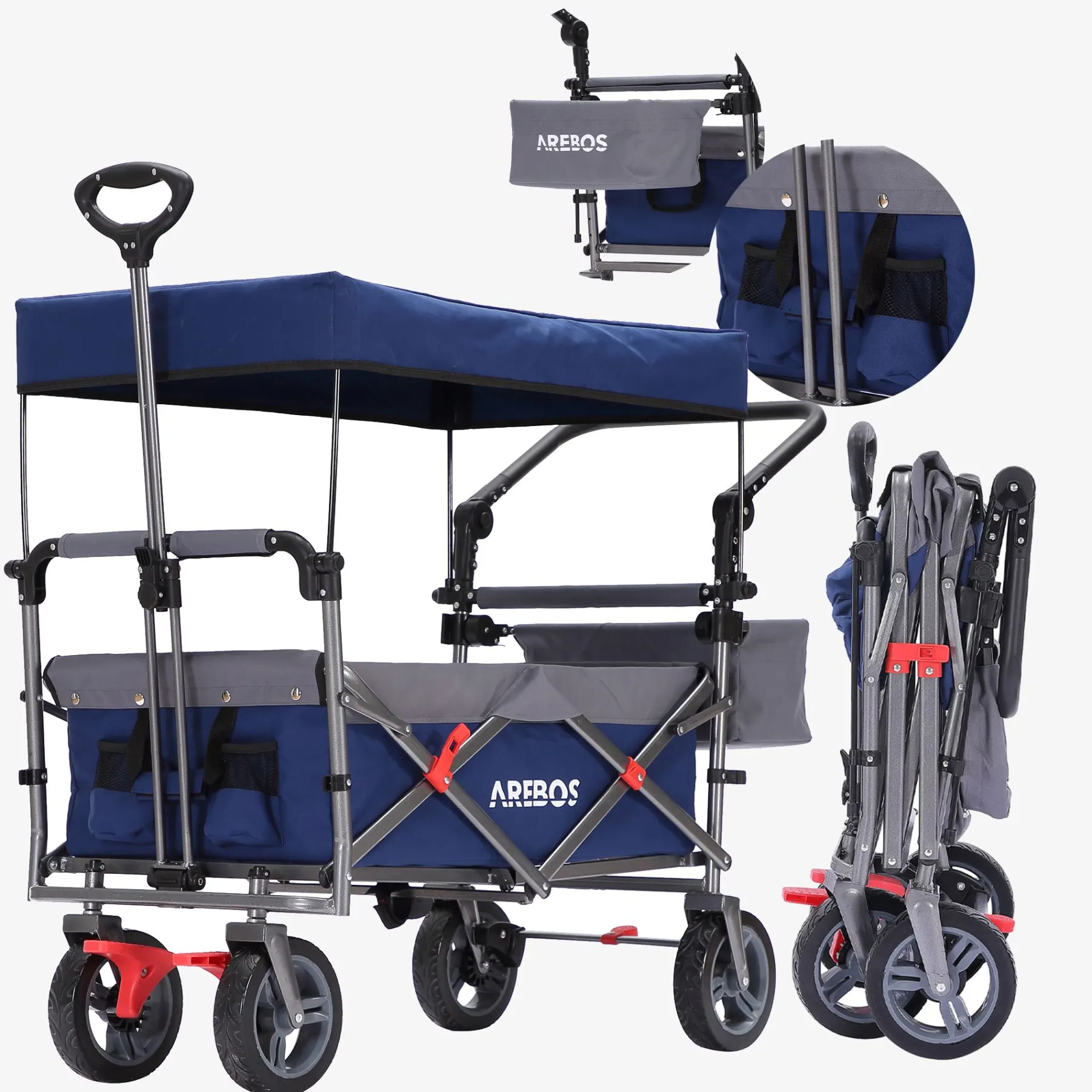Bollerwagen mit Dach Premium