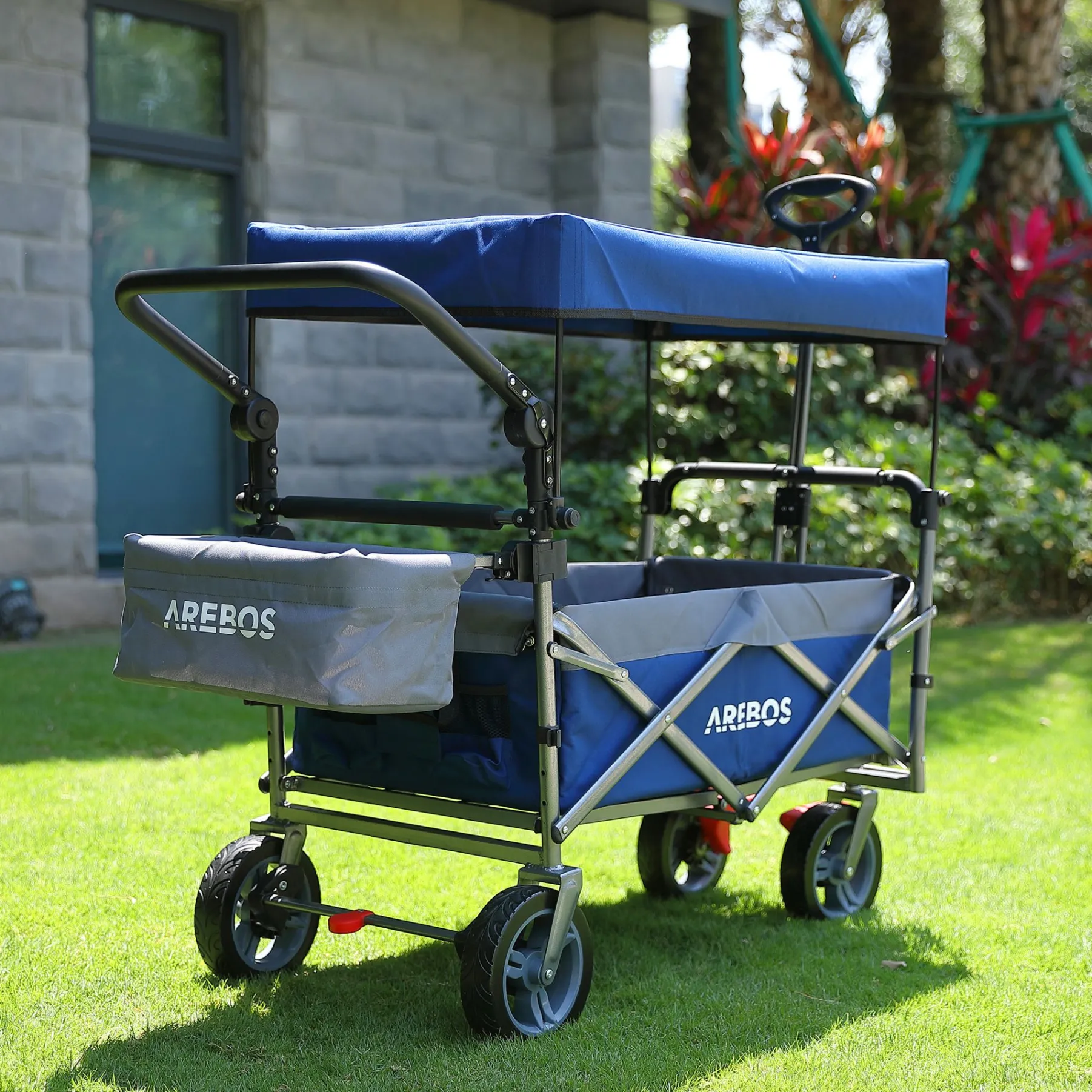 Bollerwagen mit Dach Premium