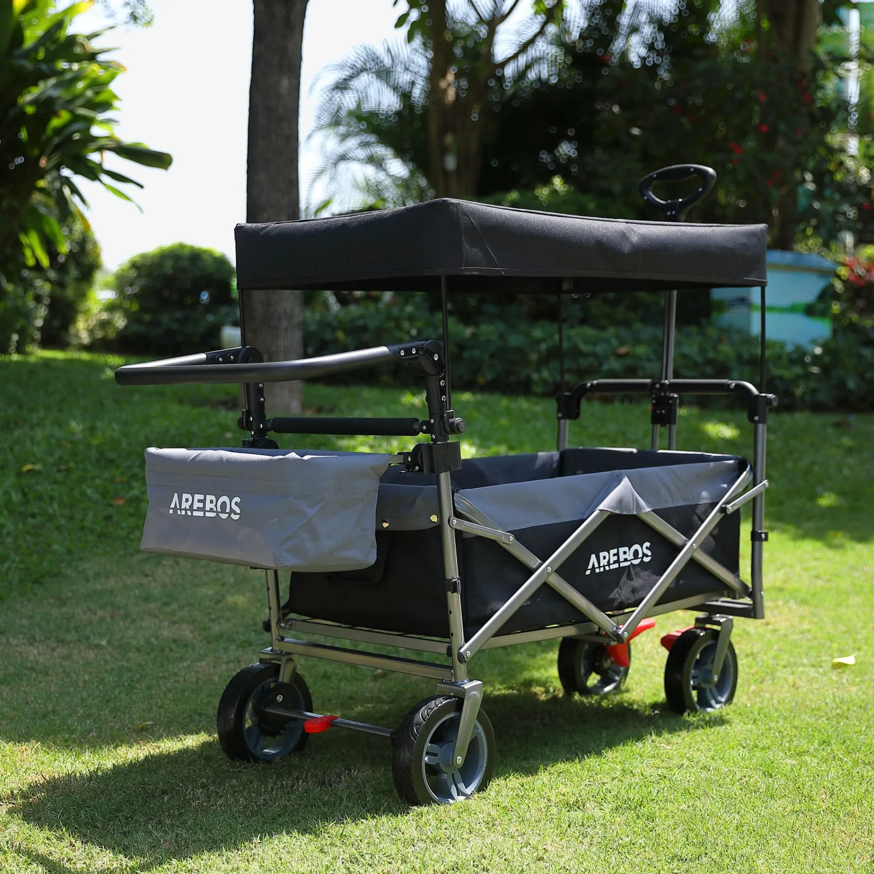 Bollerwagen mit Dach Premium