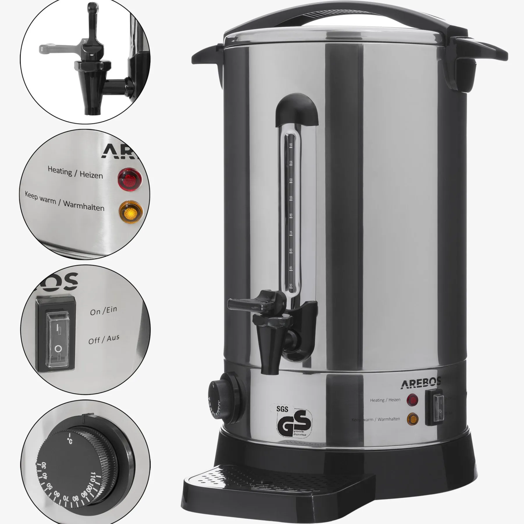 Glühweinkocher 20L 1650W Edelstahl