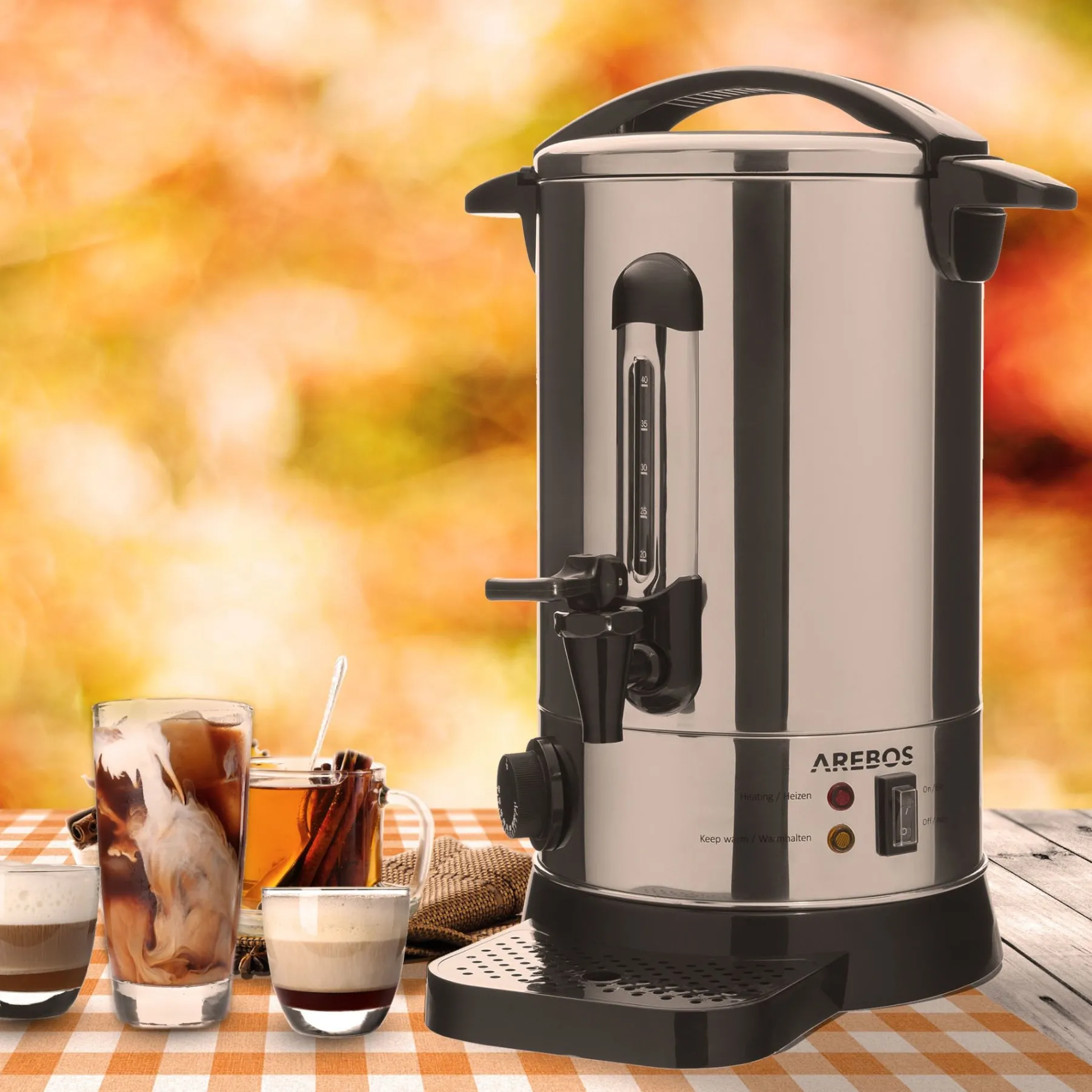 Glühweinkocher 8,8L 950W Edelstahl