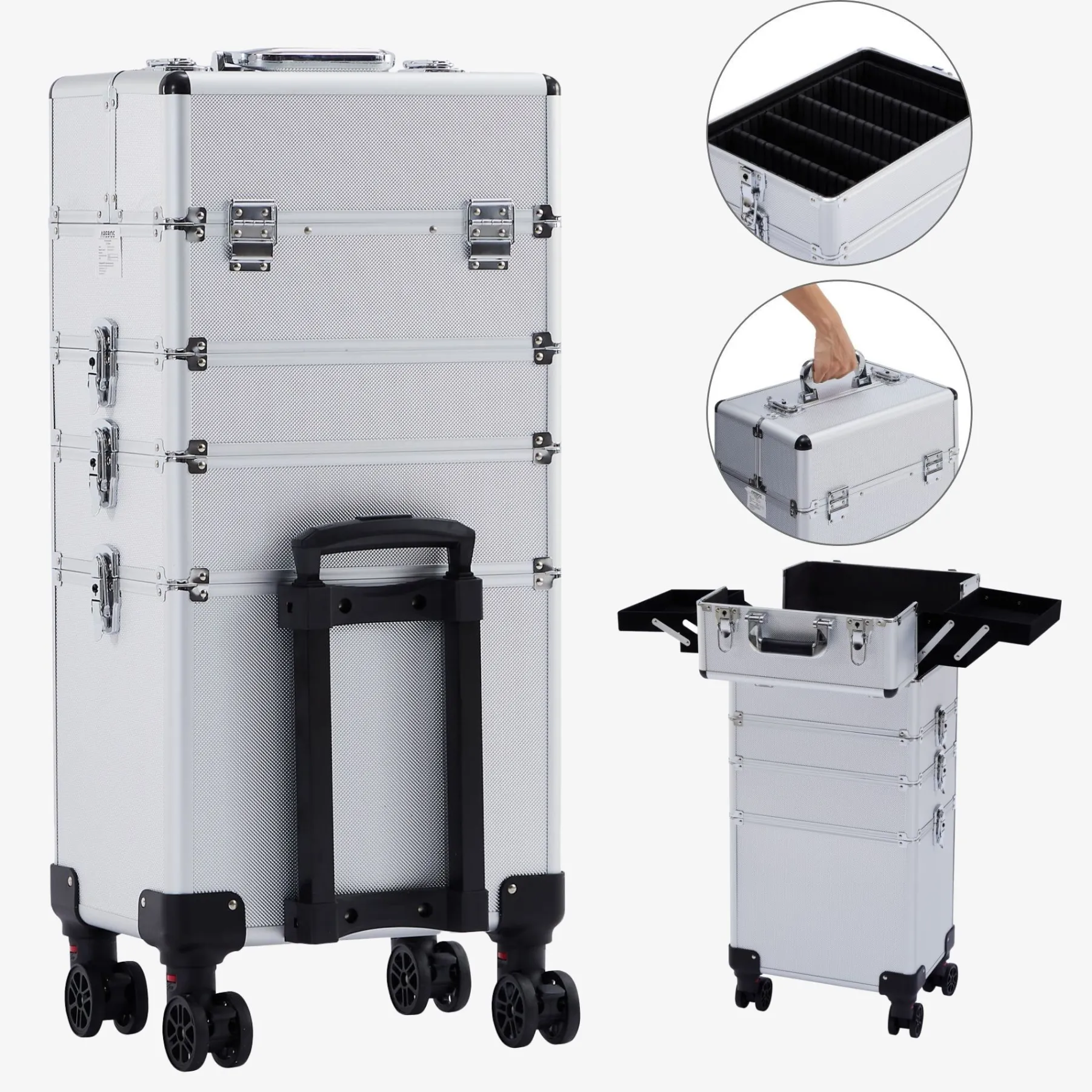 Kosmetikkoffer XL - 66l inkl. Rollen