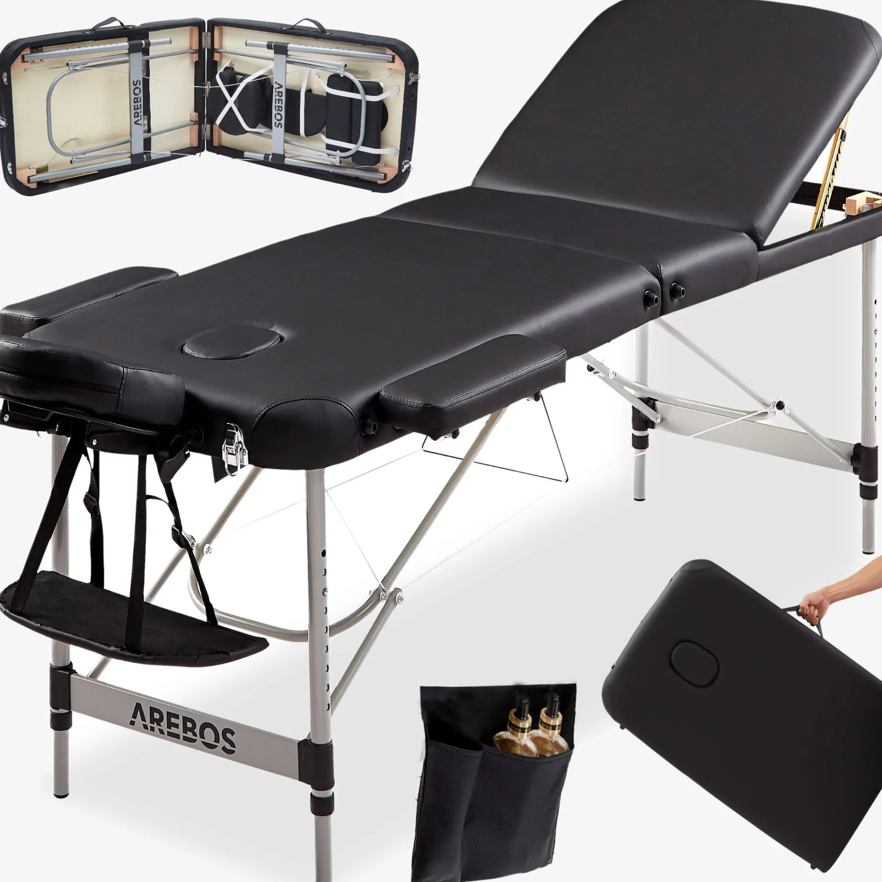 Massageliege 3 Zonen
