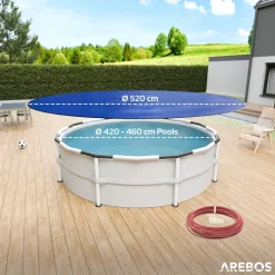 Poolabdeckung rund 520 cm (Für Ø 420-460 cm Pools)