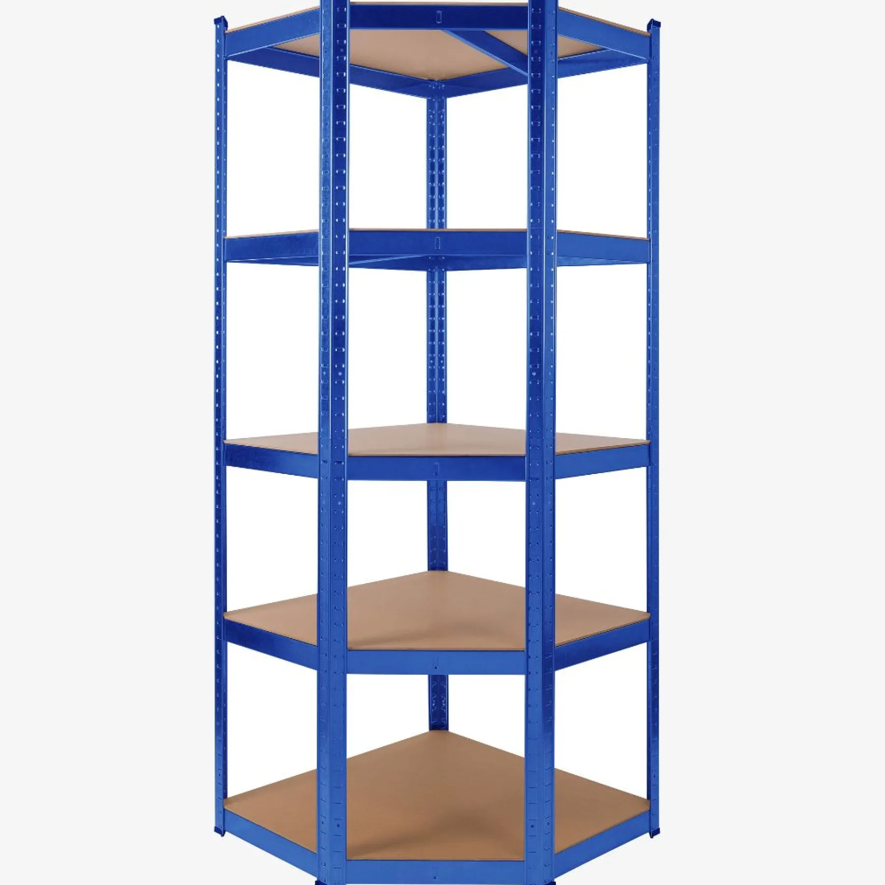 Schwerlastregal Eckregal 180 x 70 x 70 cm 875 kg Blau