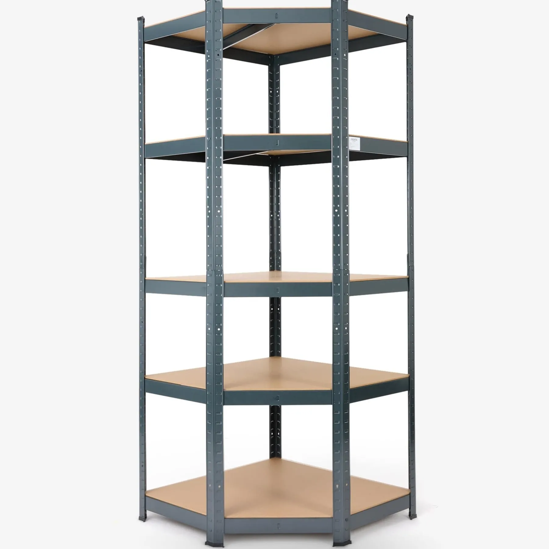 Schwerlastregal Eckregal 180 x 70 x 70 cm 875 kg Anthrazit
