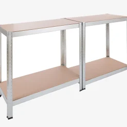 Schwerlastregal 160 x 80 x 40 cm 320 kg - Silber