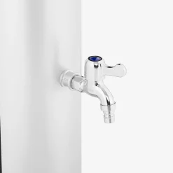 Solardusche 40L mit Thermometer & Handdusche silber
