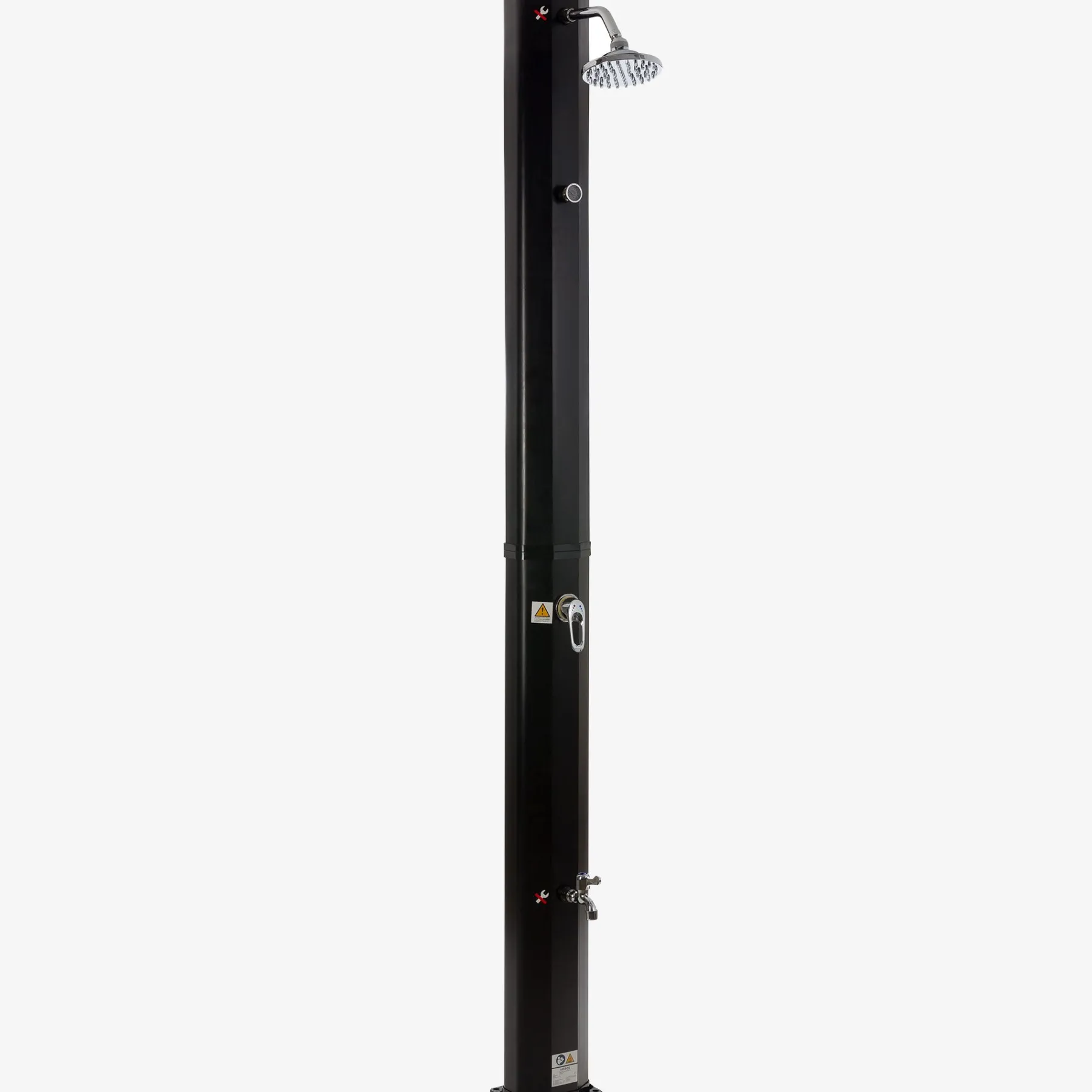 Solardusche 35L schwarz mit Thermometer