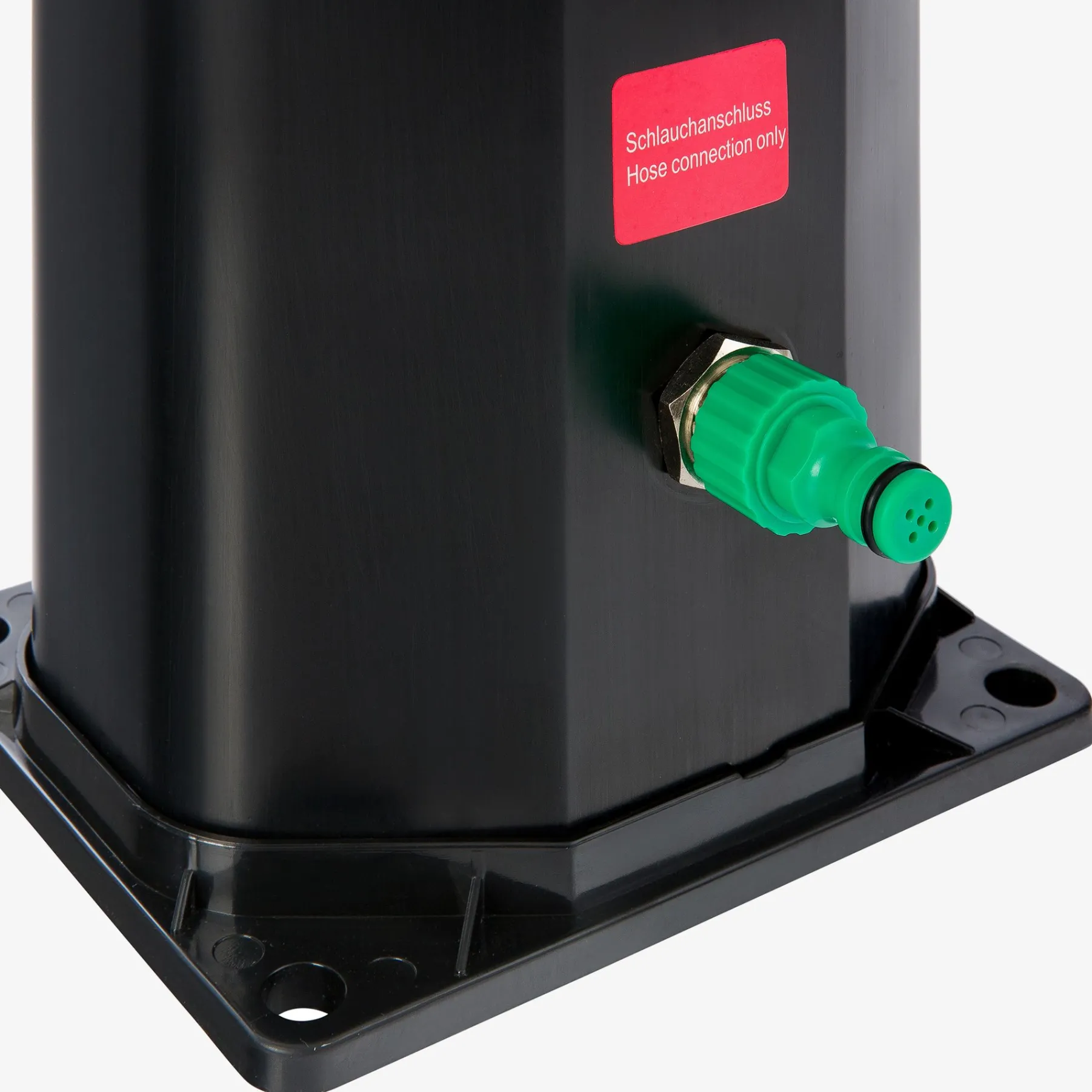 Solardusche 35L silber/schwarz mit Thermometer