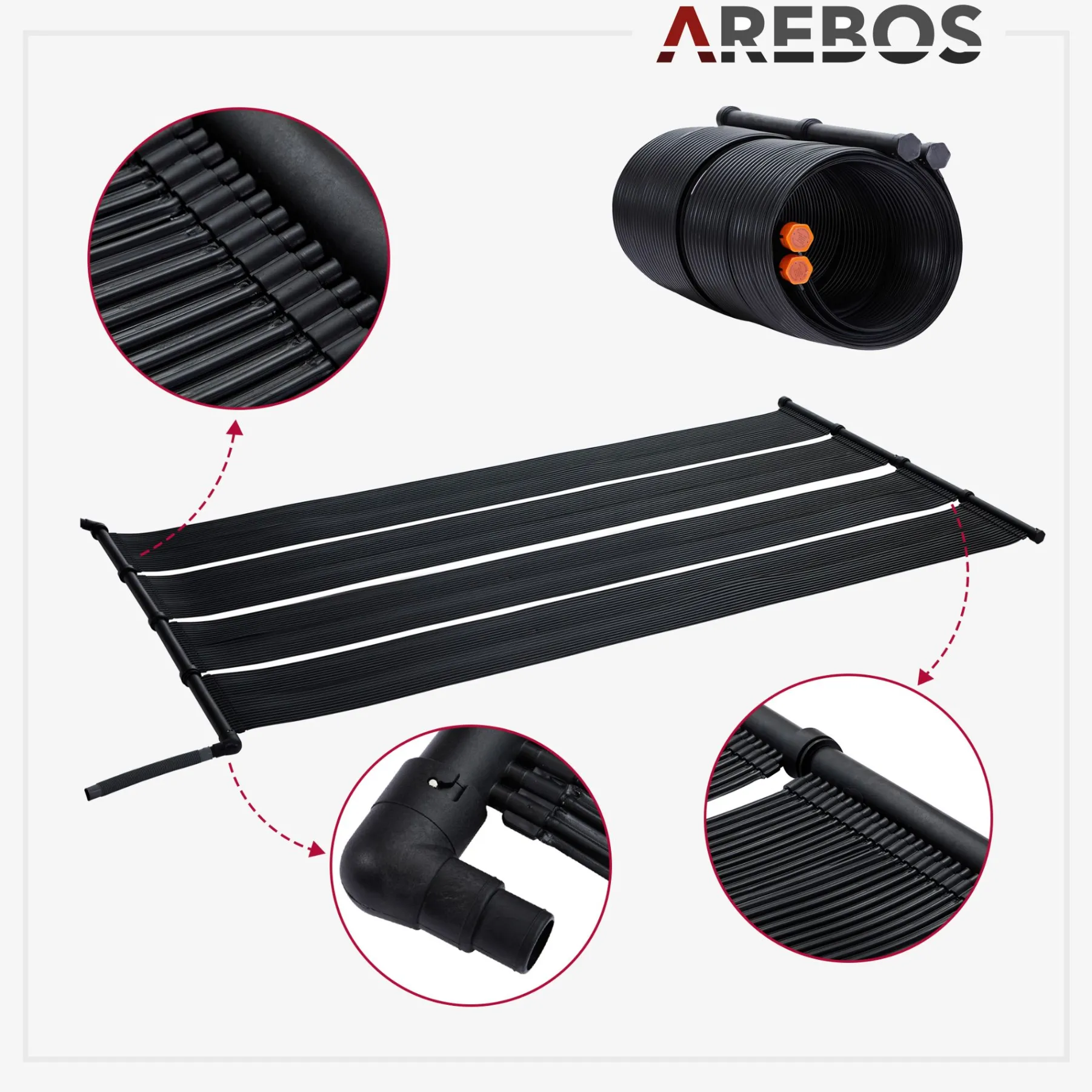 Solarheizung 66cmx300cm 2 Stück