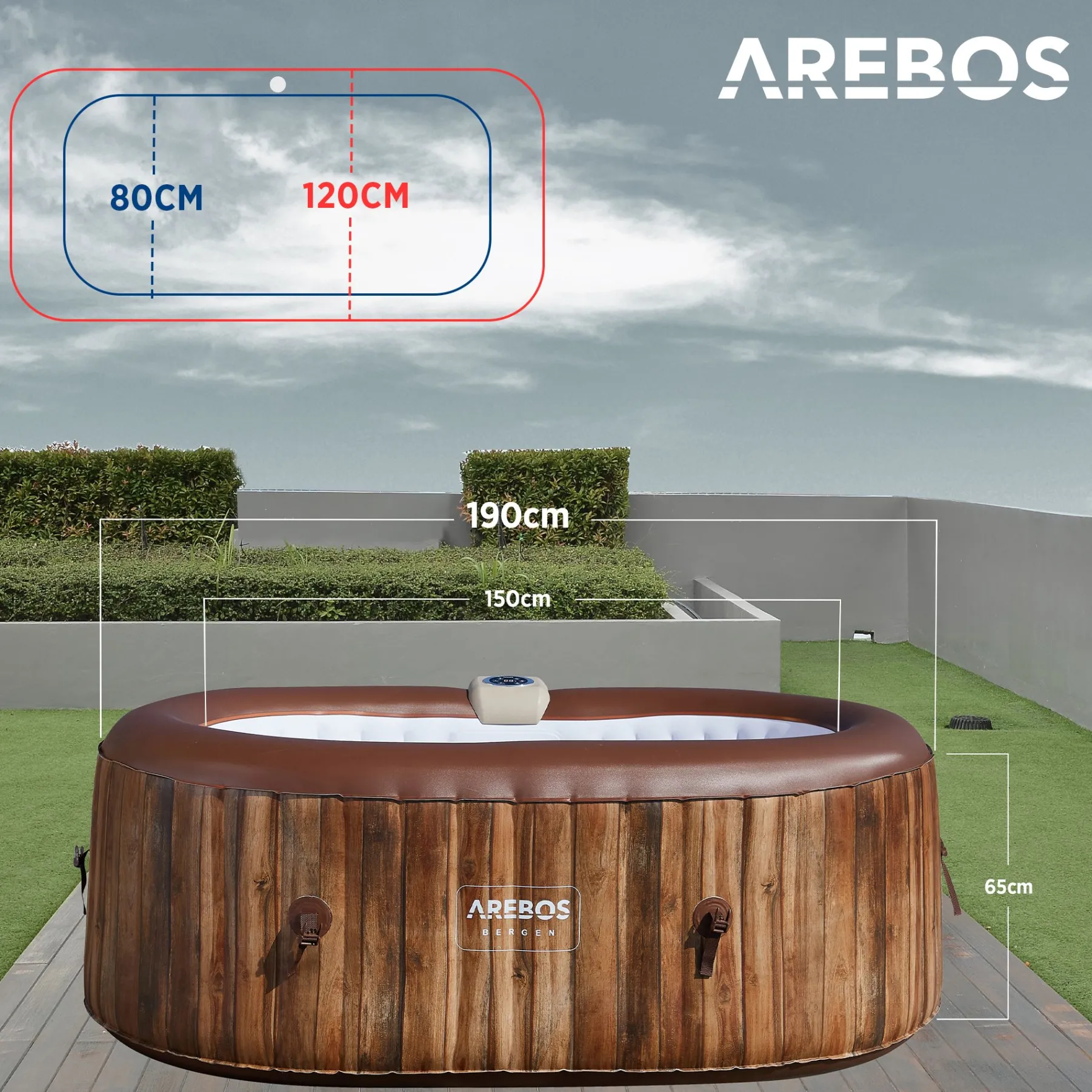 Spa Pool Bergen oval - 2400W