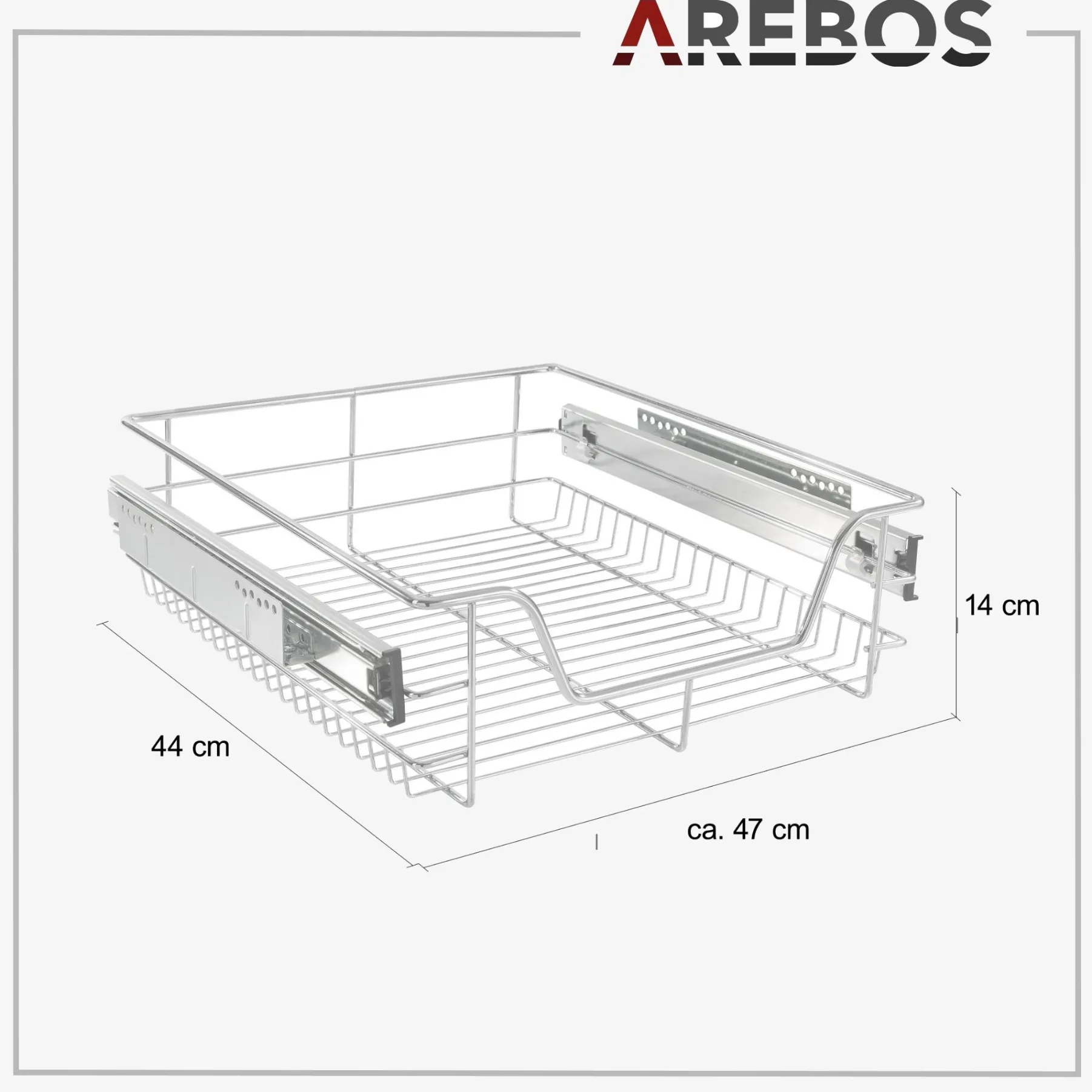 Teleskop Schublade 50cm 2 Stück