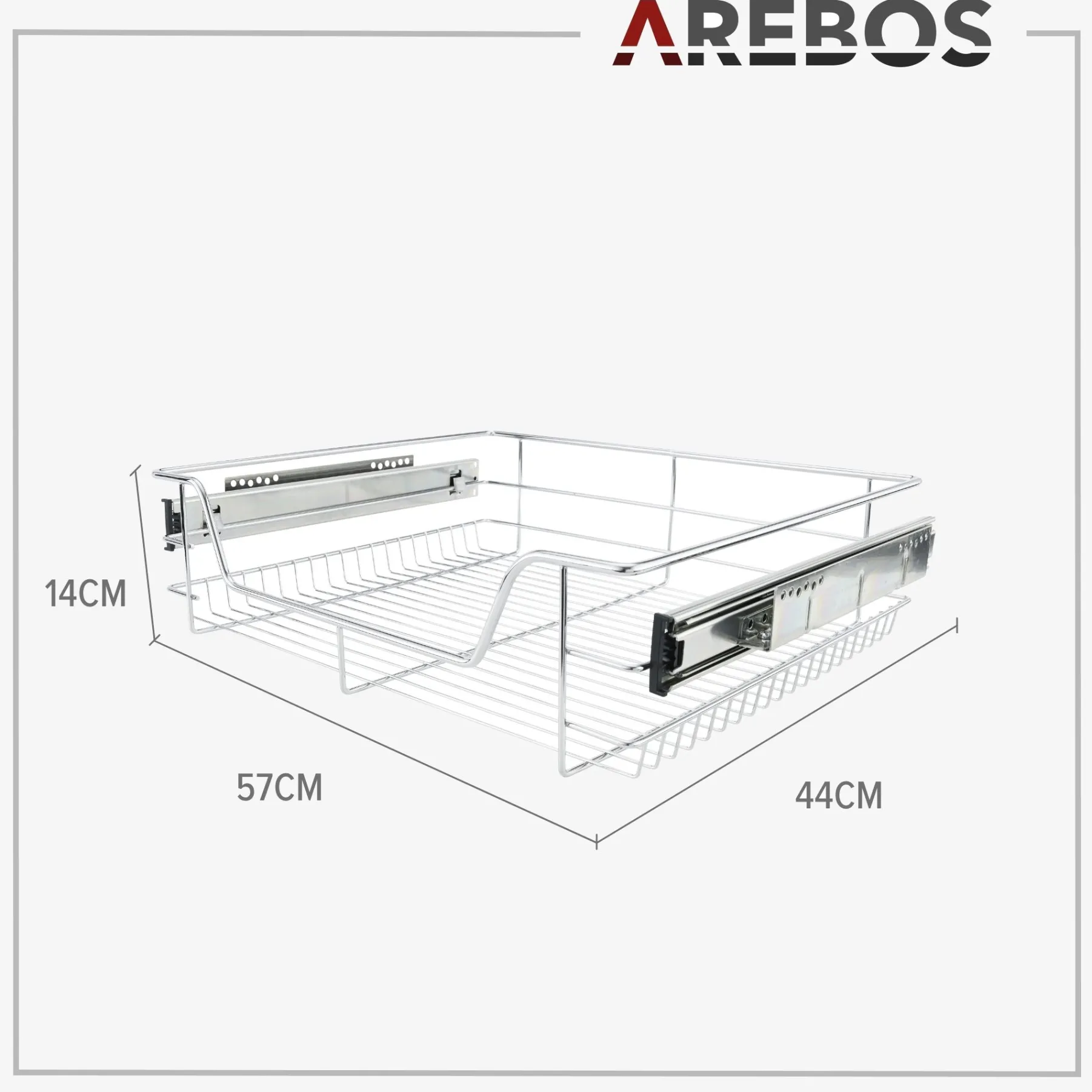 Teleskop Schublade 60cm 2 Stück