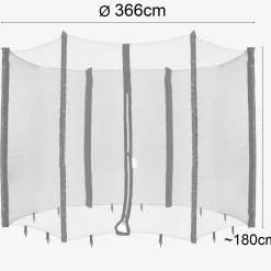 Trampolin Netz für 6 Stangen - 366 cm