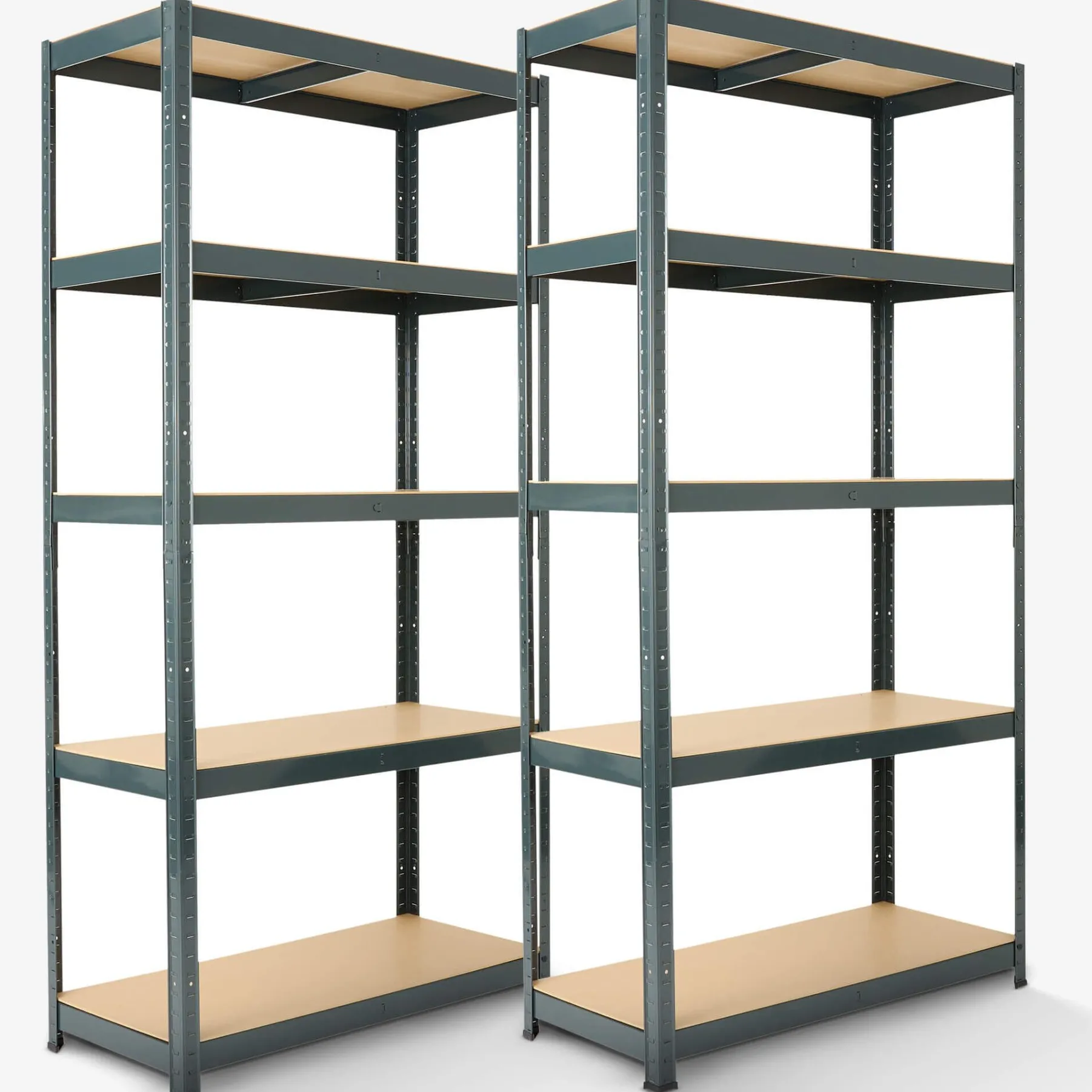 2x Schwerlastregal 180 x 90 x 40 cm 875 kg Anthrazit