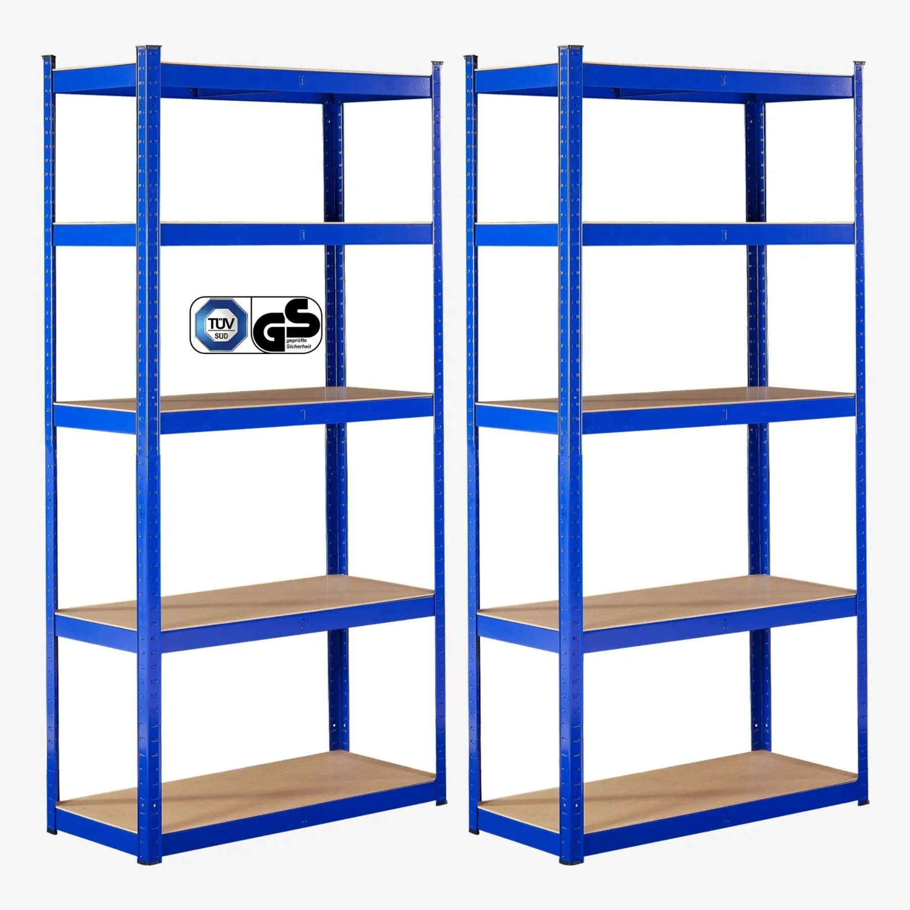 2x Schwerlastregal 180 x 90 x 30 cm 875 kg Blau